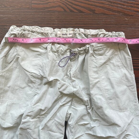Peachy Den Mimi cargo trousers size M oyster - Picture 3 of 4